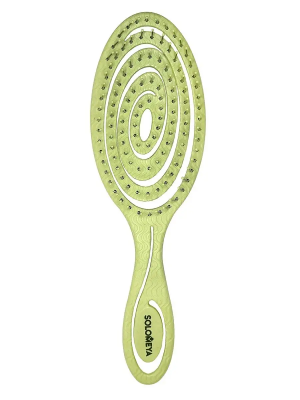 Подвижная био-расческа для волос Solomeya Зеленая Detangling bio hair brush, 1 шт Подвижная био-расческа для волос Solomeya Зеленая Detangling bio hair brush, 1 шт